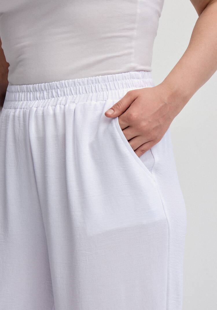 Брюки палаццо на резинке с карманами шир.  750, рис. 23