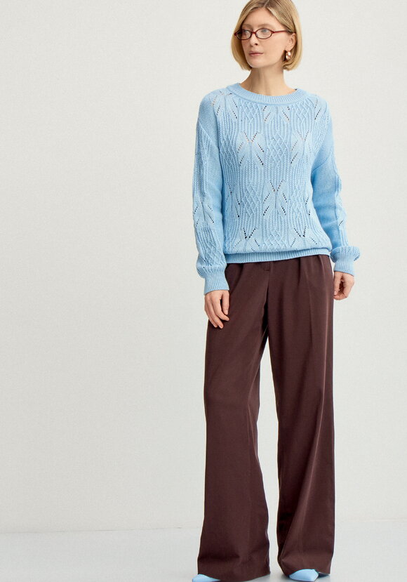 Джемпер ажурный на резинке шир.  580, рис. 14