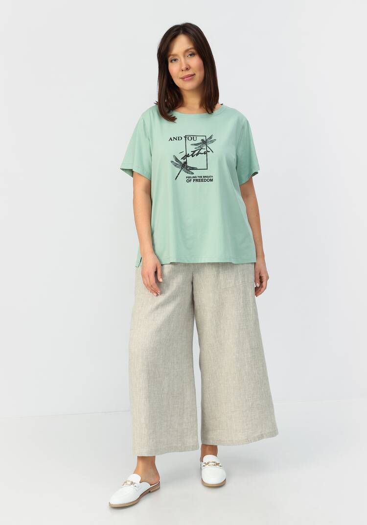 Футболка с дизайнерским принтом шир.  750, рис. 20