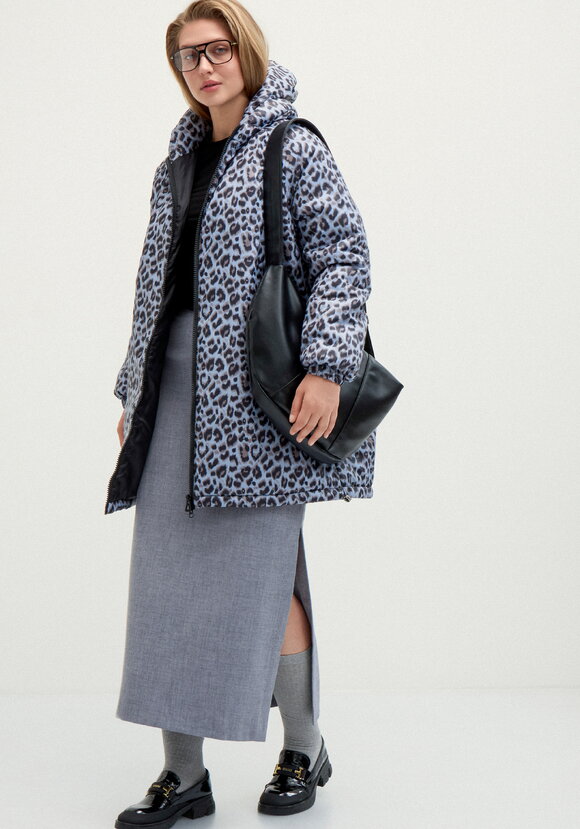 Куртка с анималистическим принтом и капюшоном шир.  580, рис. 22