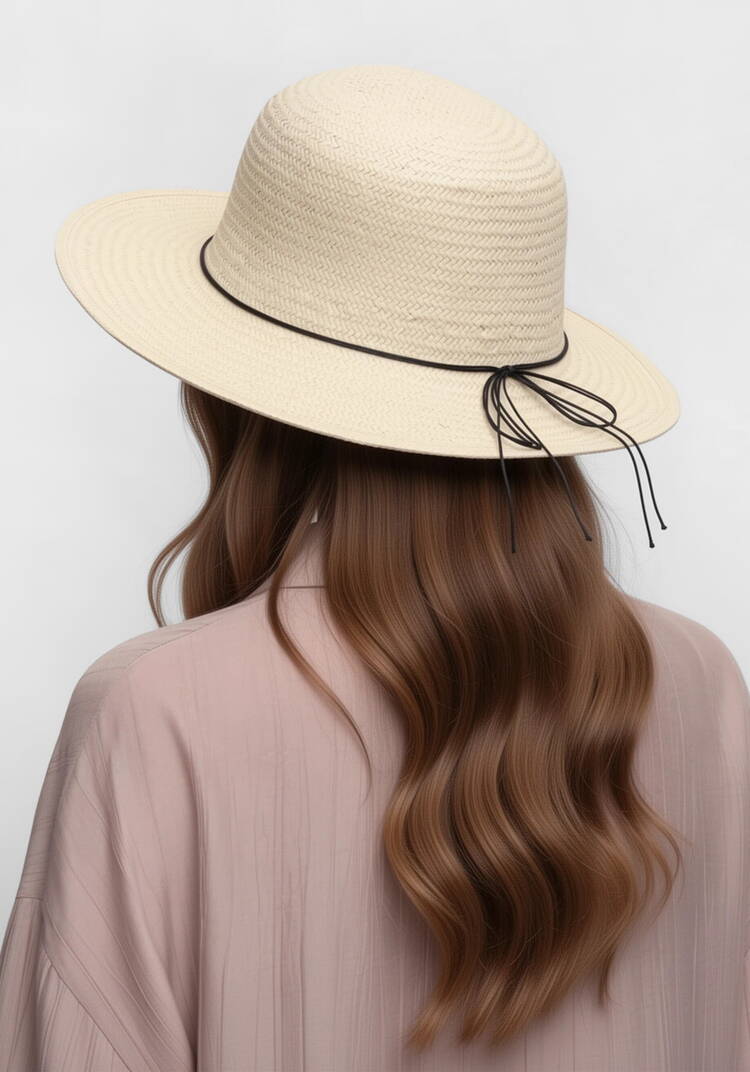 Шляпа соломенная с декором шир.  750, рис. 2