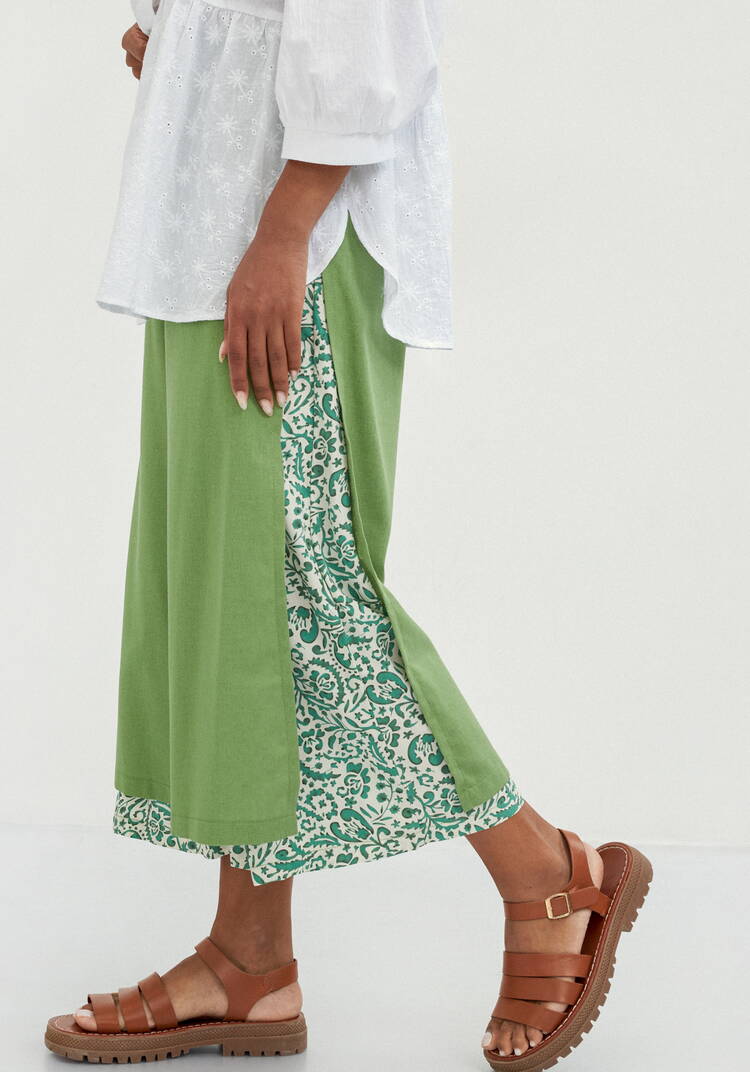 Брюки комбинированные длиной 7/8 шир.  750, рис. 14