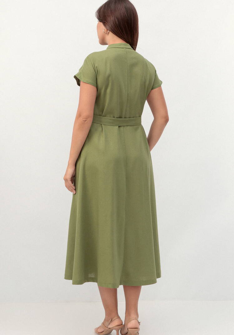 Платье-сафари А-силуэта шир.  750, рис. 3