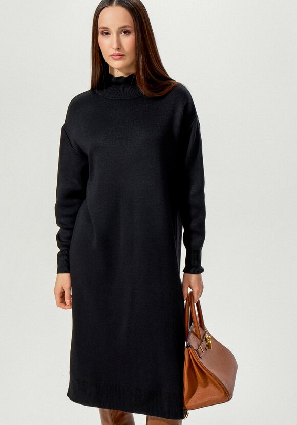 Платье с воротником-стойкой и разрезами шир.  580, рис. 2