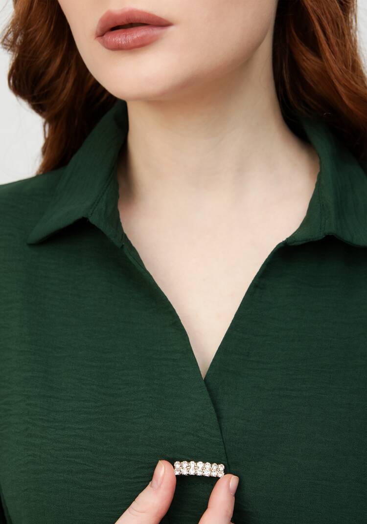 Блуза с патой на рукавах шир.  750, рис. 35