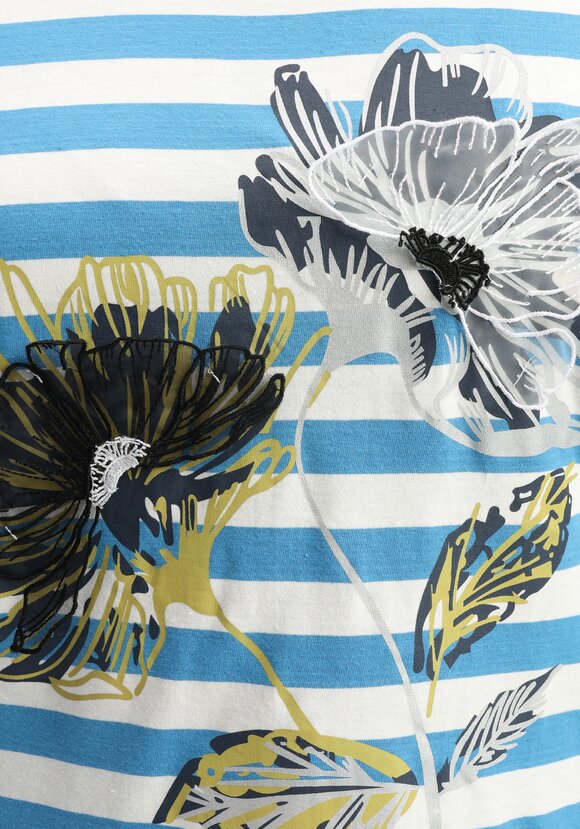 Лонгслив с цветами 3D шир.  580, рис. 32