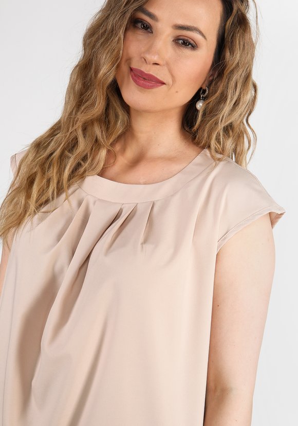 Блуза с декорированным элементом шир.  580, рис. 4