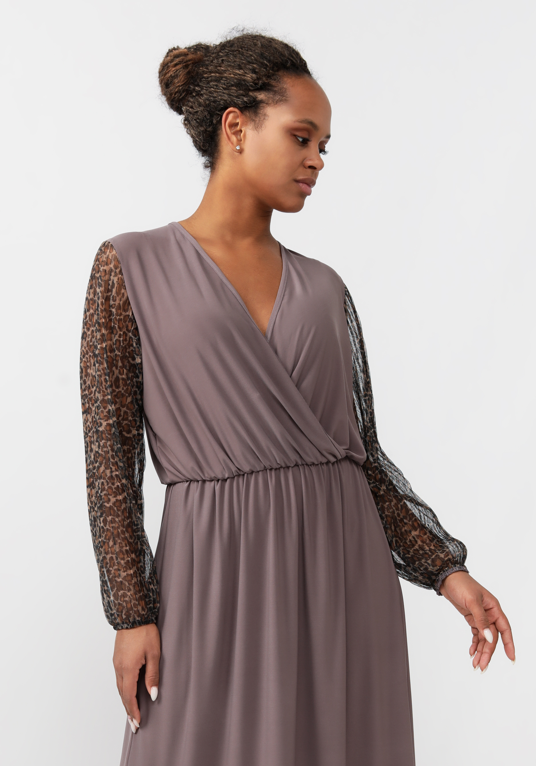 Платье "Чудесный день" ZORY, размер 48-50, цвет коричневый - фото 6