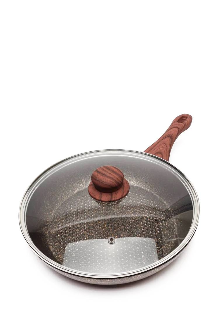 Сковорода с мраморным покрытием и крышкой шир.  750, рис. 3