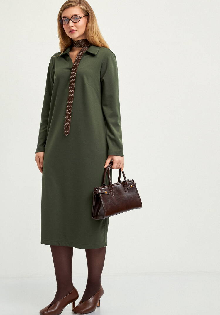 Платье с разрезами по бокам и карманами шир.  750, рис. 9