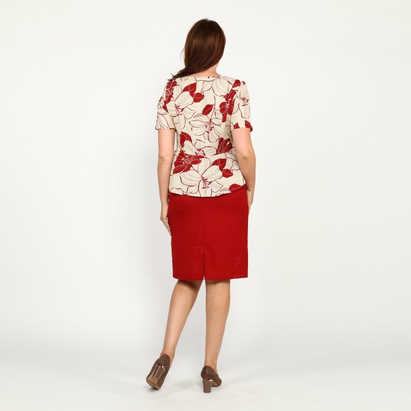 Юбка женская однотонная шир.  580, рис. 4