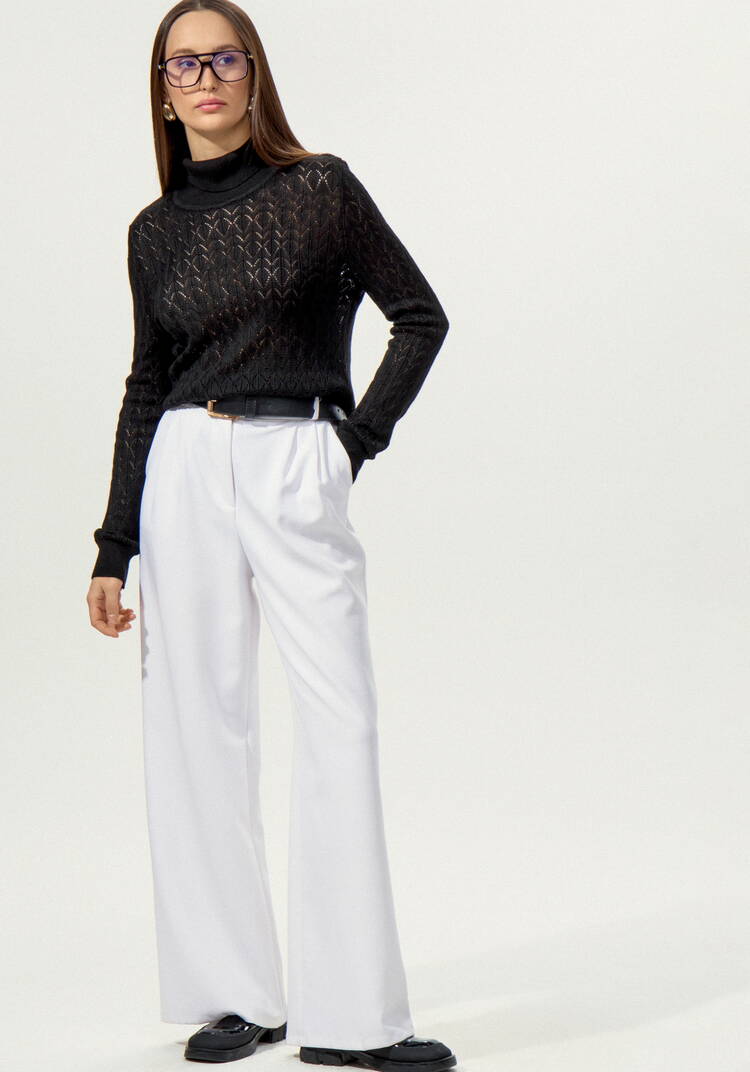 Свитер ажурный шир.  750, рис. 15