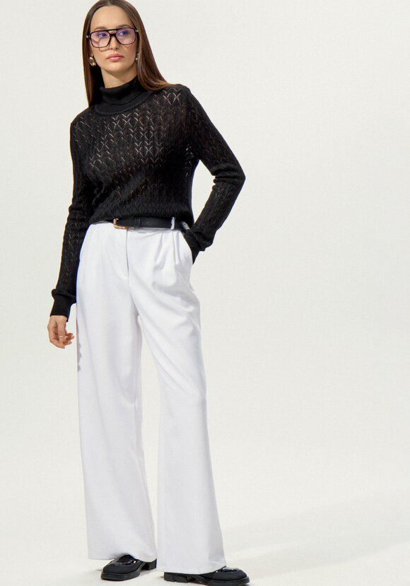 Свитер ажурный шир.  580, рис. 15