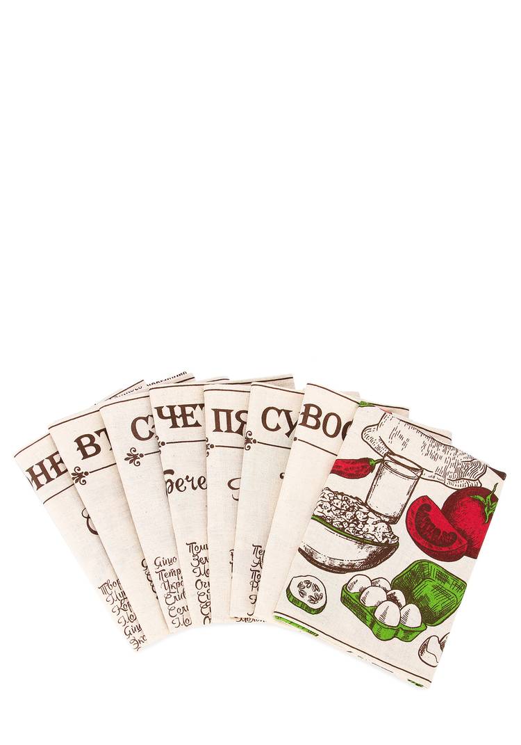 Комплект льняных полотенец  с принтом шир.  750, рис. 11