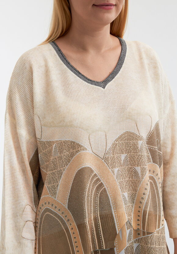 Блуза Краски жизни шир.  580, рис. 5