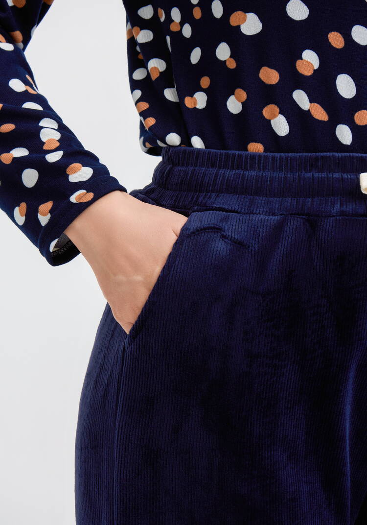 Брюки вельветовые утепленные шир.  750, рис. 23