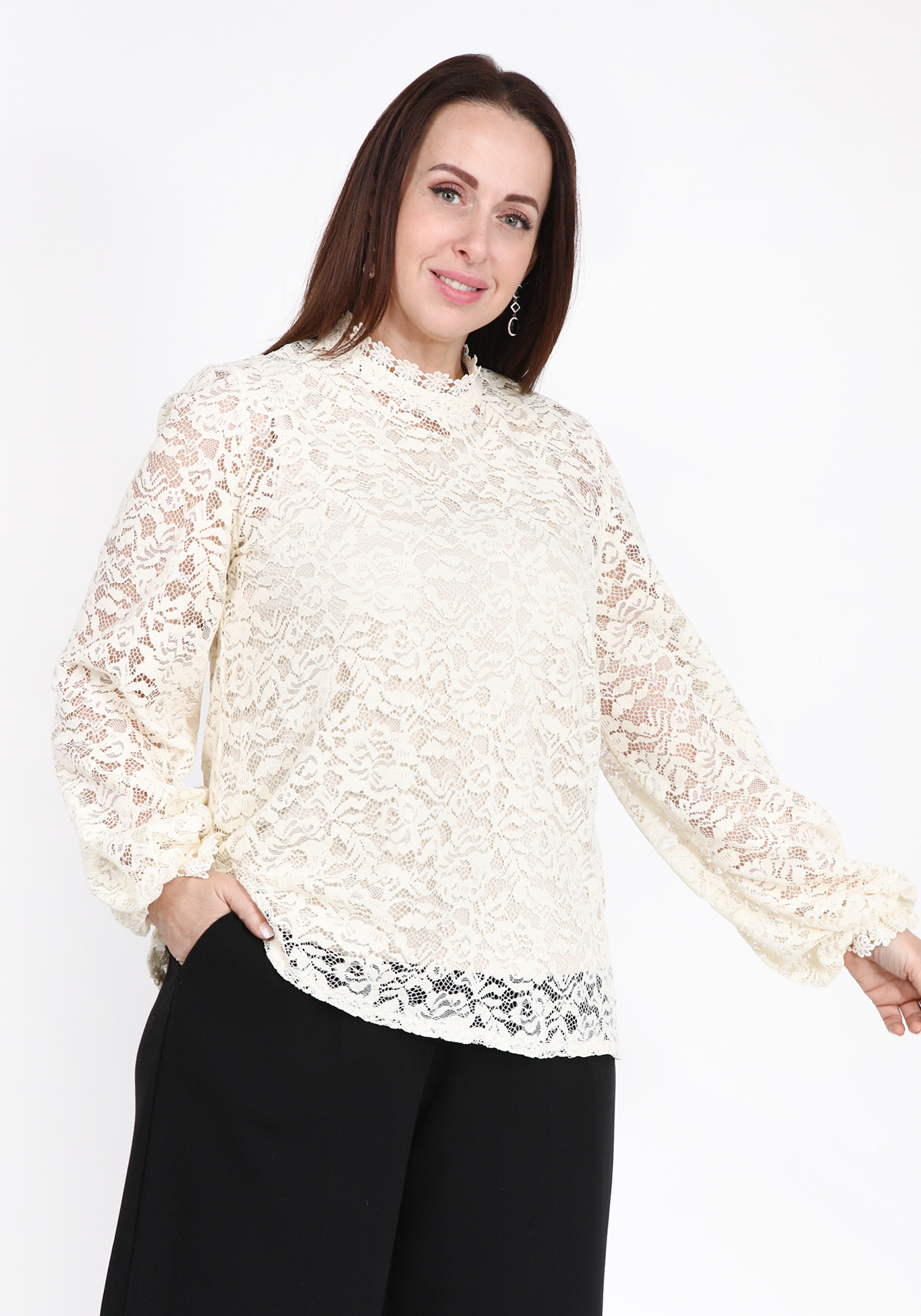 Блуза-двойка кружевная