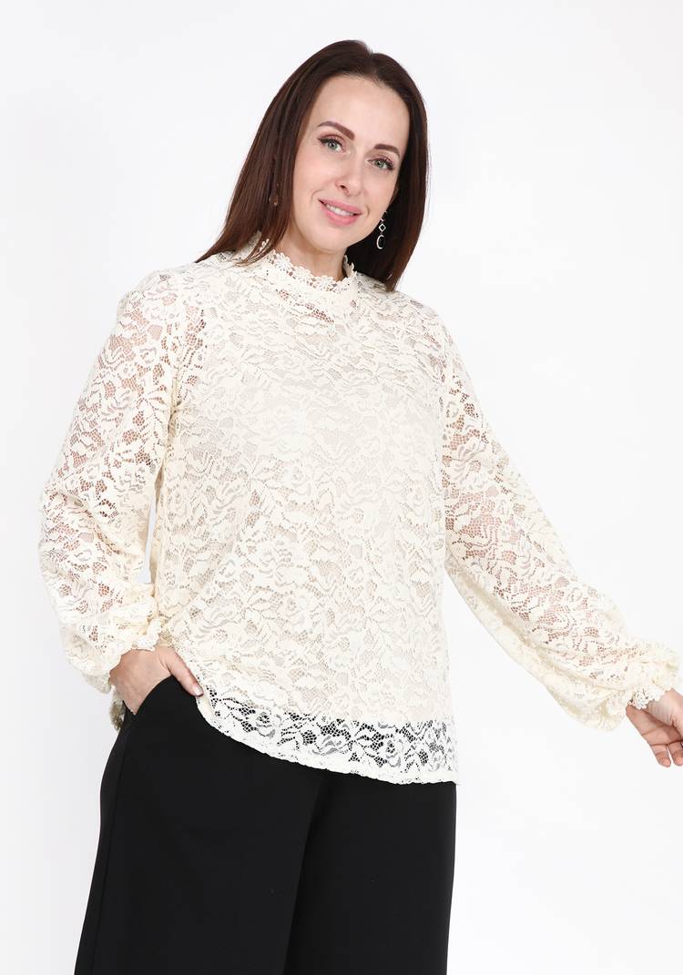 Блуза-двойка кружевная шир.  750, рис. 5