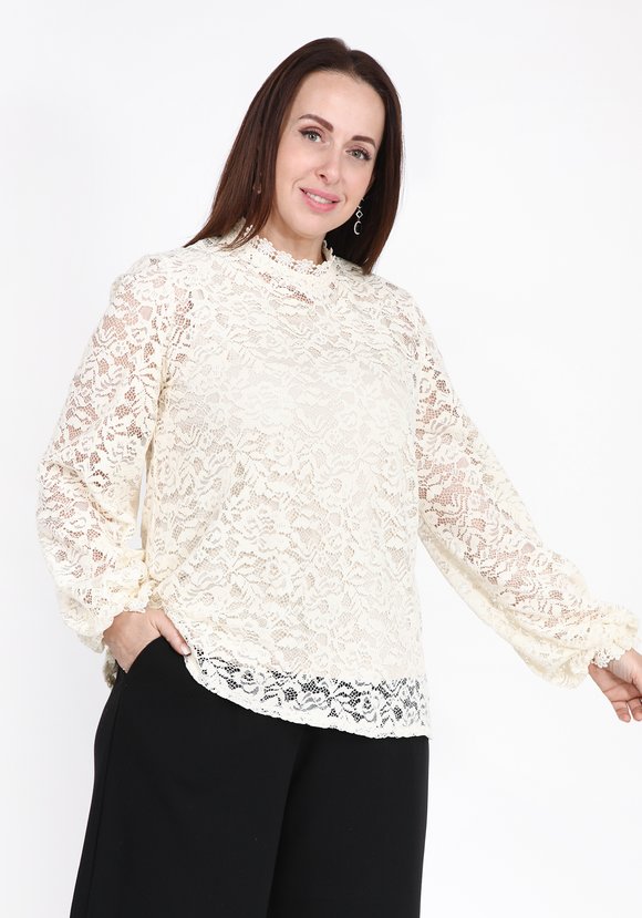 Блуза-двойка кружевная шир.  580, рис. 5