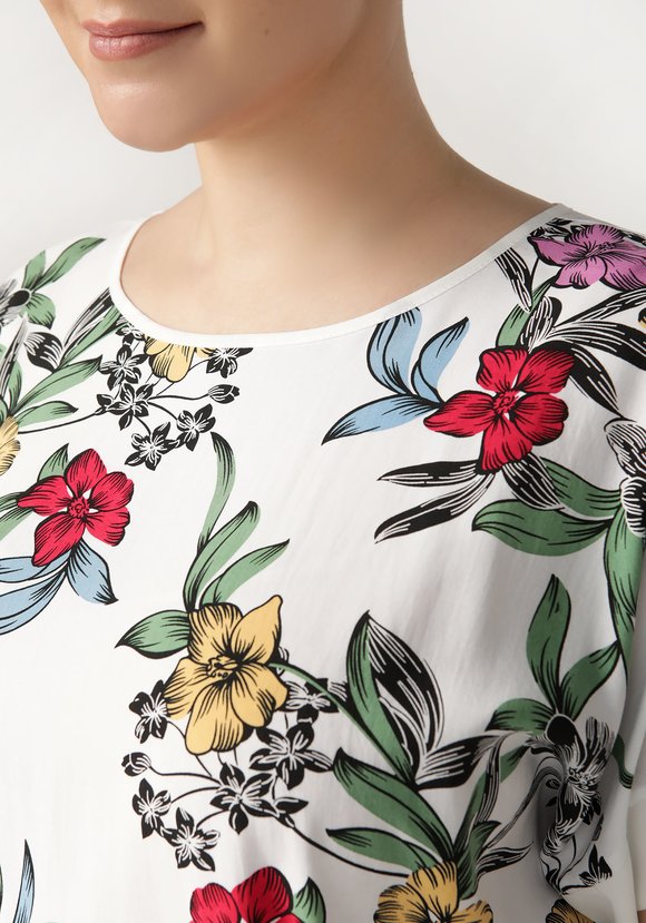 Блуза Цветочный роман шир.  580, рис. 5