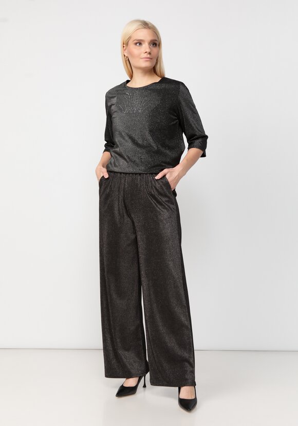 Брюки свободного кроя с метанитью шир.  580, рис. 13