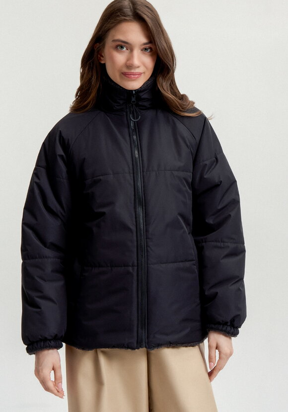 Двусторонняя куртка с высоким воротом шир.  580, рис. 24