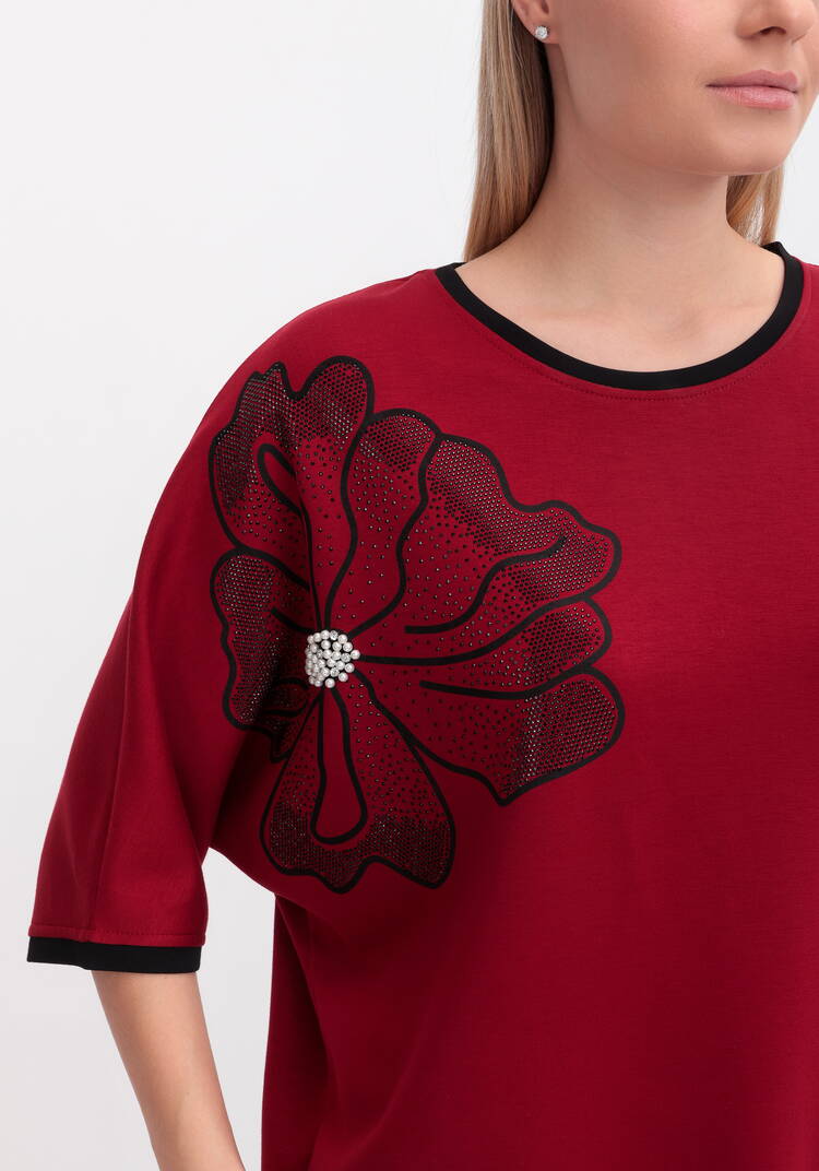 Блуза Цветуший пион шир.  750, рис. 10