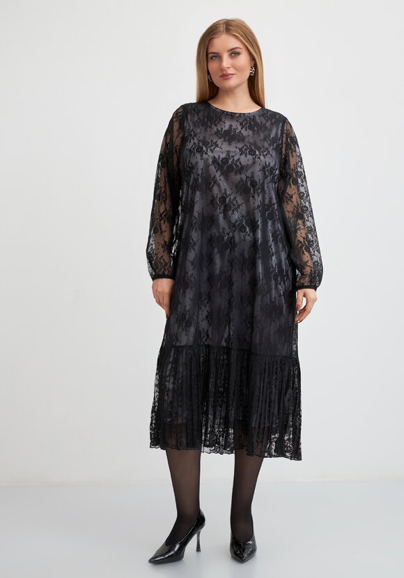 Платье кружевное с ярусом шир.  580, рис. 10