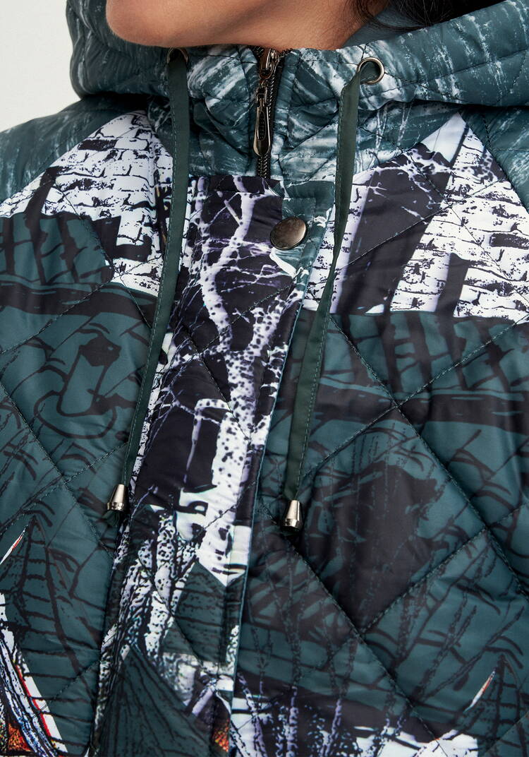 Куртка с принтом Городской пейзаж шир.  750, рис. 13