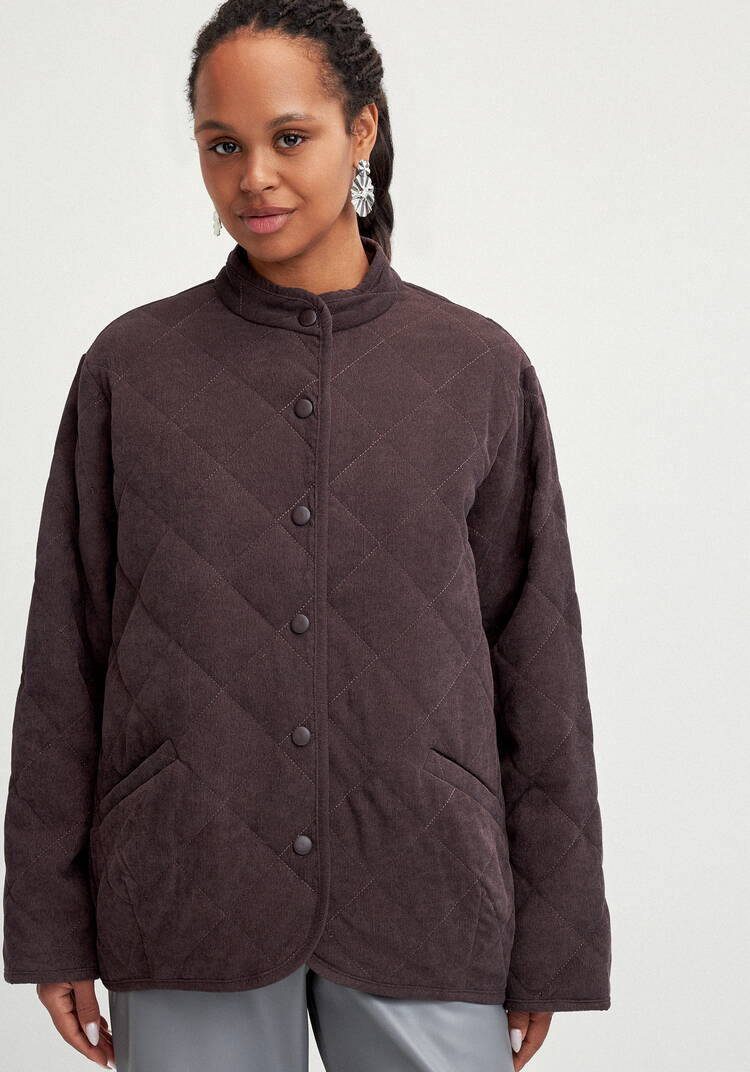 Жакет вельветовый с контрастным подкладом шир.  750, рис. 4