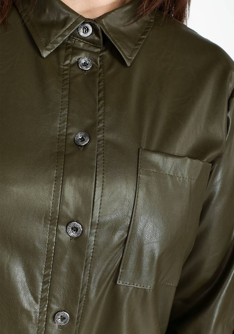 Рубашка из эко-кожи шир.  750, рис. 4