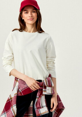 Лонгслив с нашивкой на спине