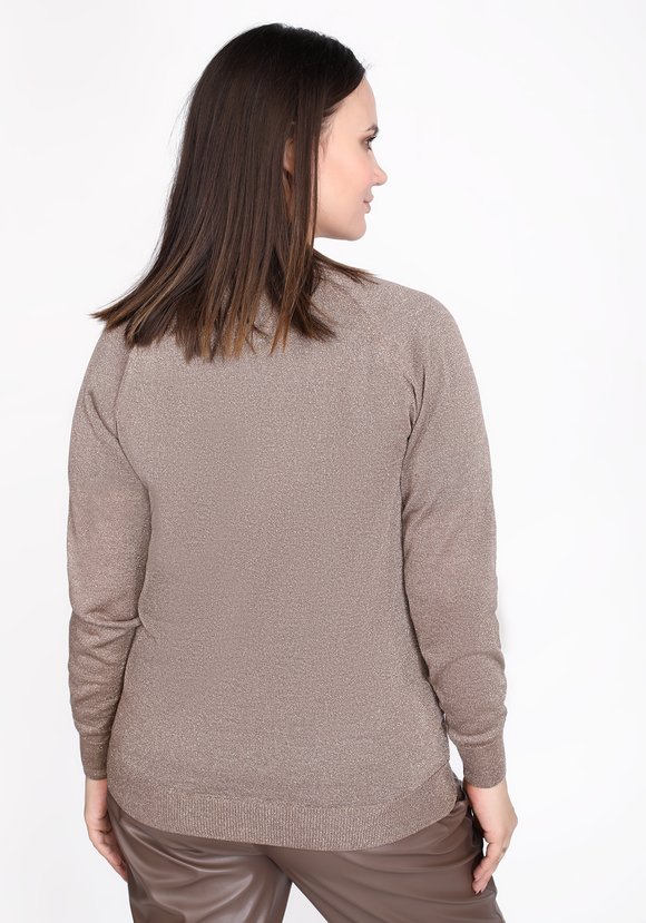 Кардиган вязаный с метанитью шир.  580, рис. 11