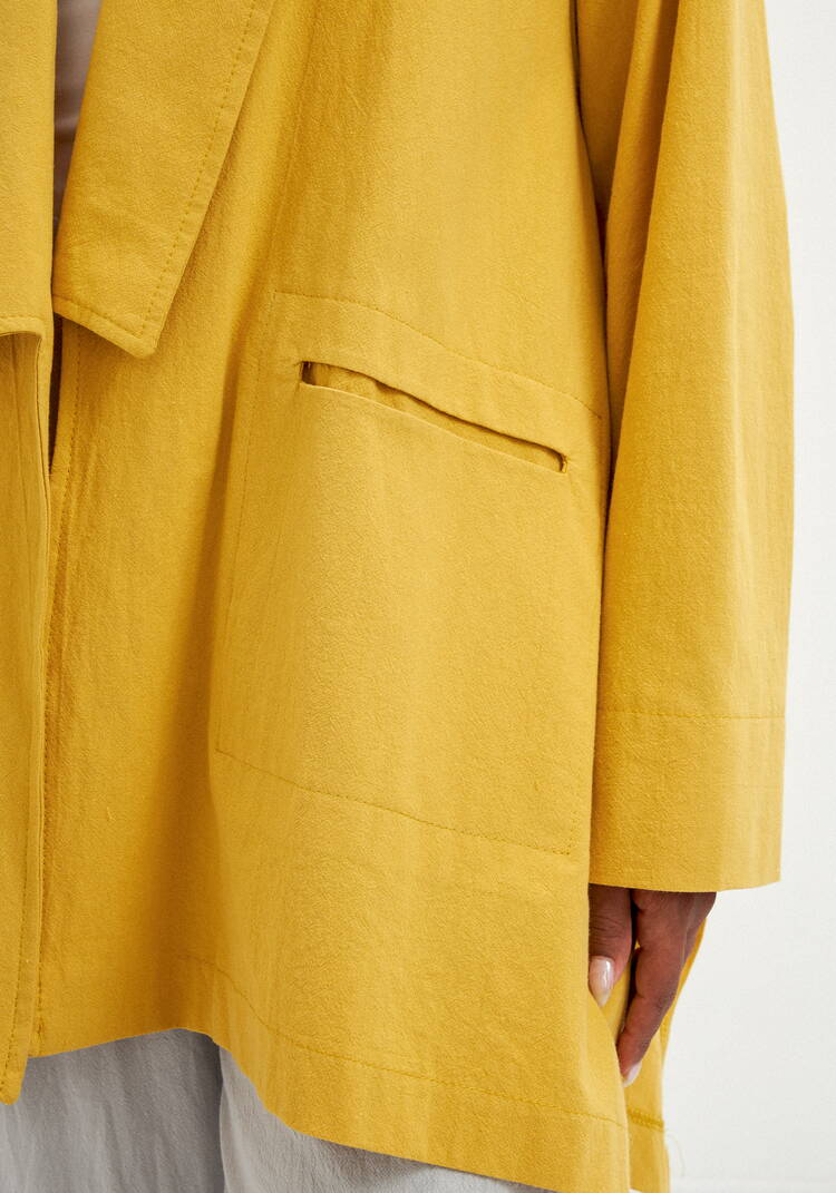 Кардиган свободный с оригинальным воротом шир.  750, рис. 15