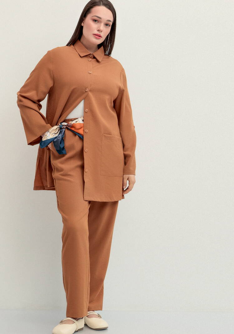 Брюки прямого кроя на резинке по поясу шир.  750, рис. 29