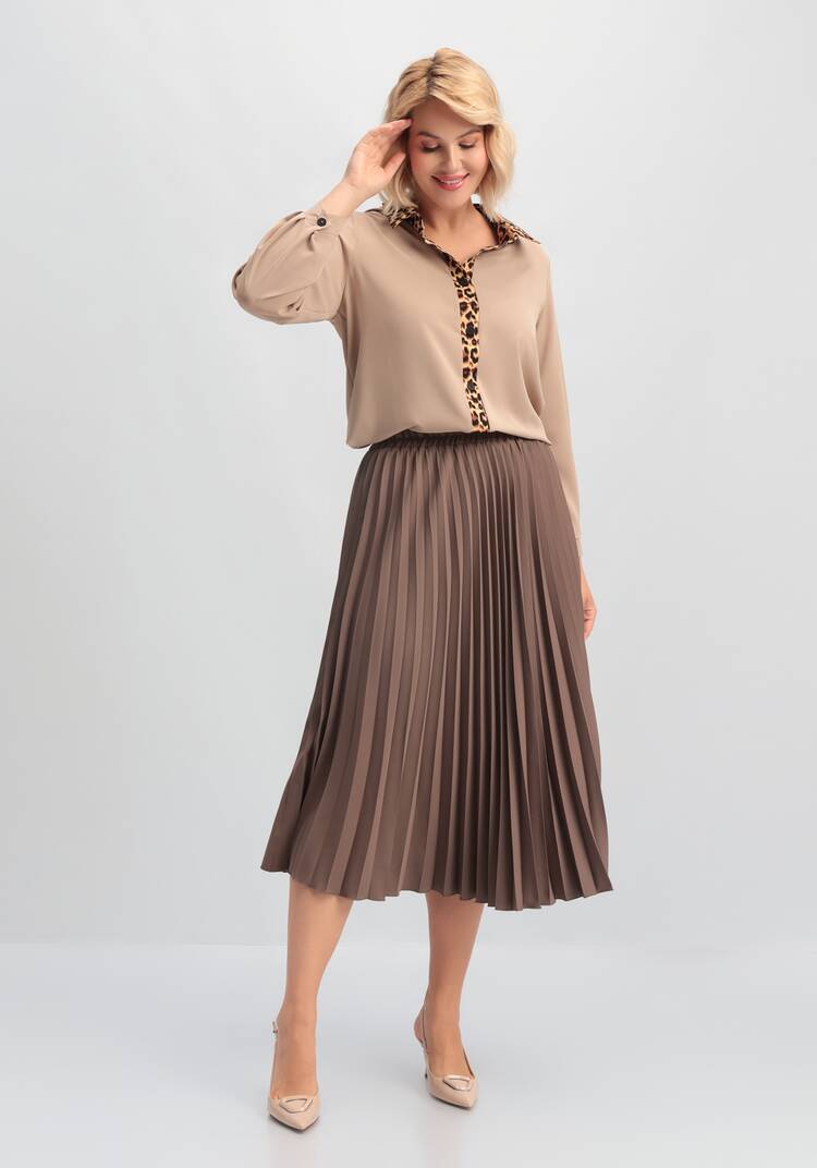 Юбка свободного кроя плиссированная шир.  750, рис. 18