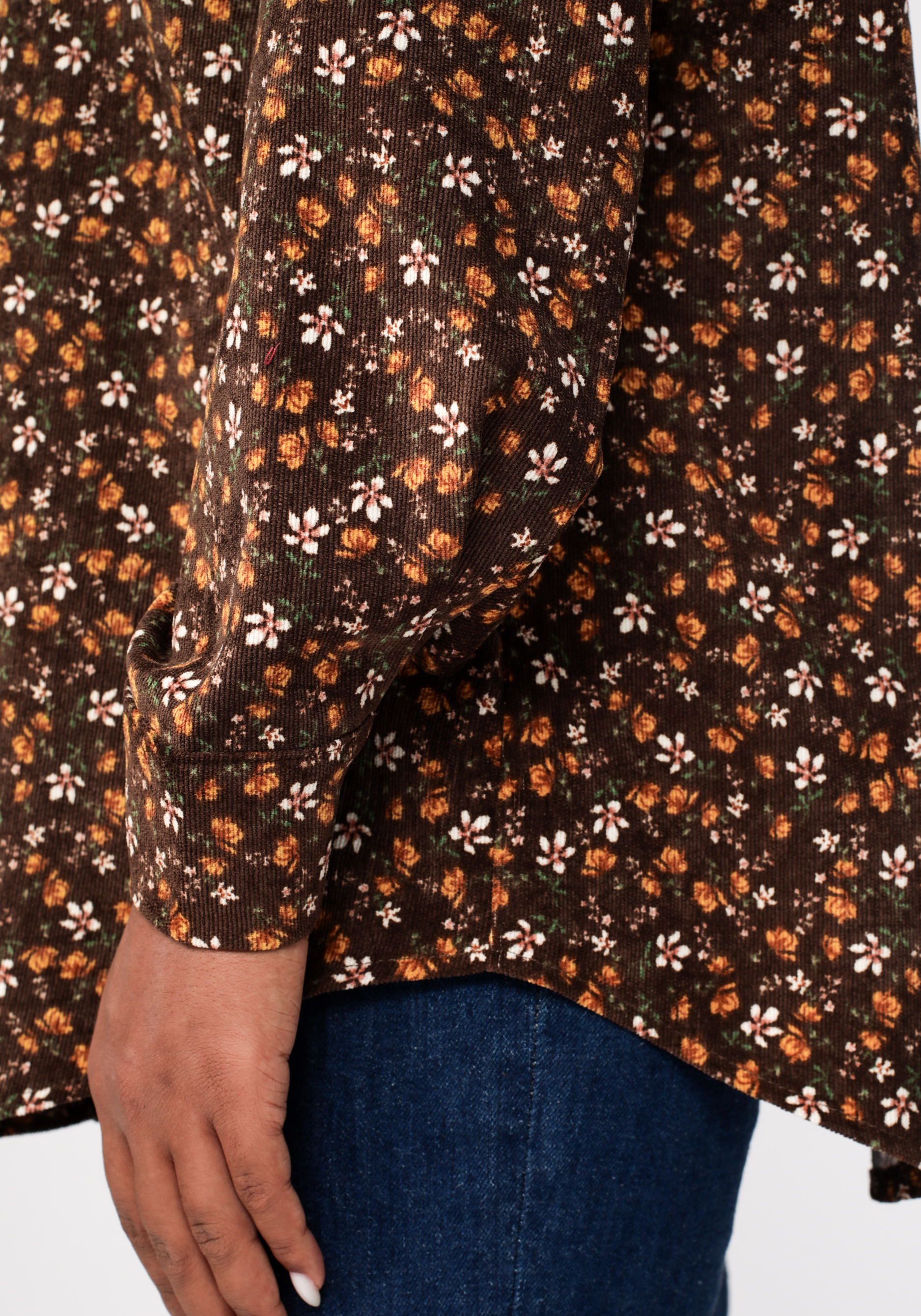 Рубашка оверсайз из микровельвета Frida, размер 54-56, цвет бордовый - фото 5