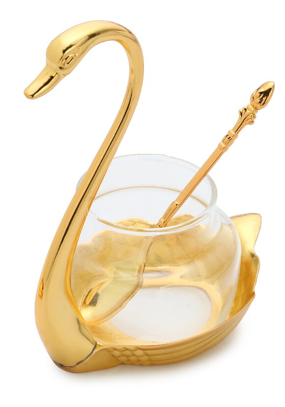 Соусник с ложкой Королевский лебедь шир.  580, рис. 8