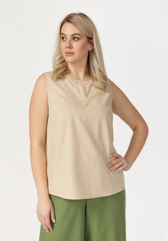 Блуза без рукавов с круглым вырезом шир.  580, рис. 15