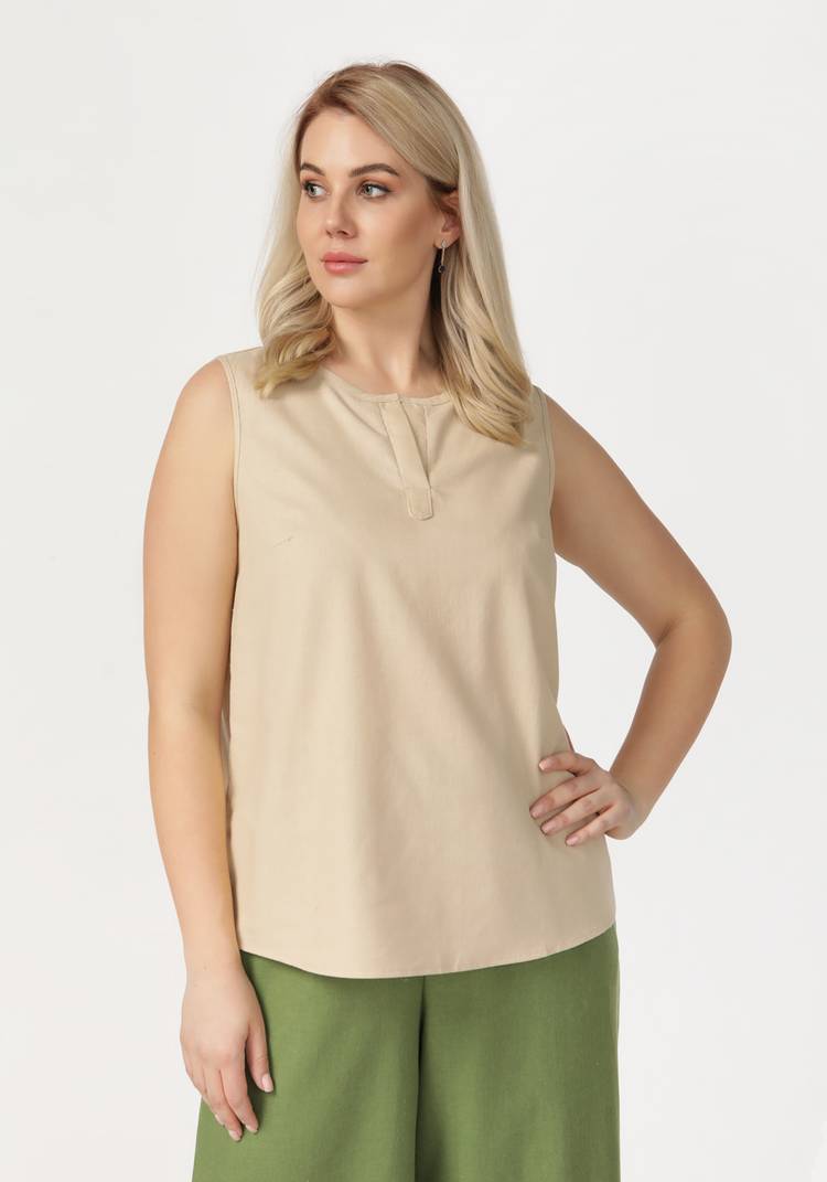 Блуза без рукавов с круглым вырезом шир.  750, рис. 15