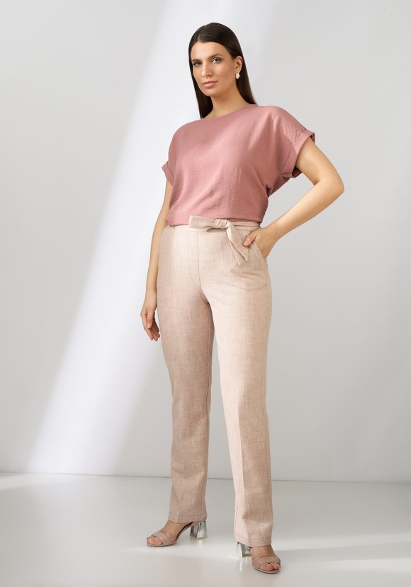 Брюки классические на широкой резинке шир.  580, рис. 17