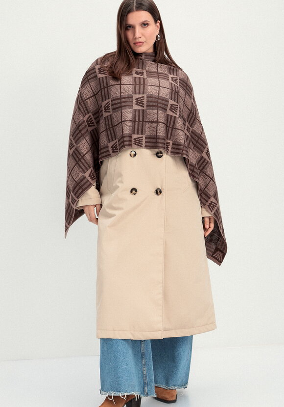 Палантин в клетку с монограммой шир.  580, рис. 2