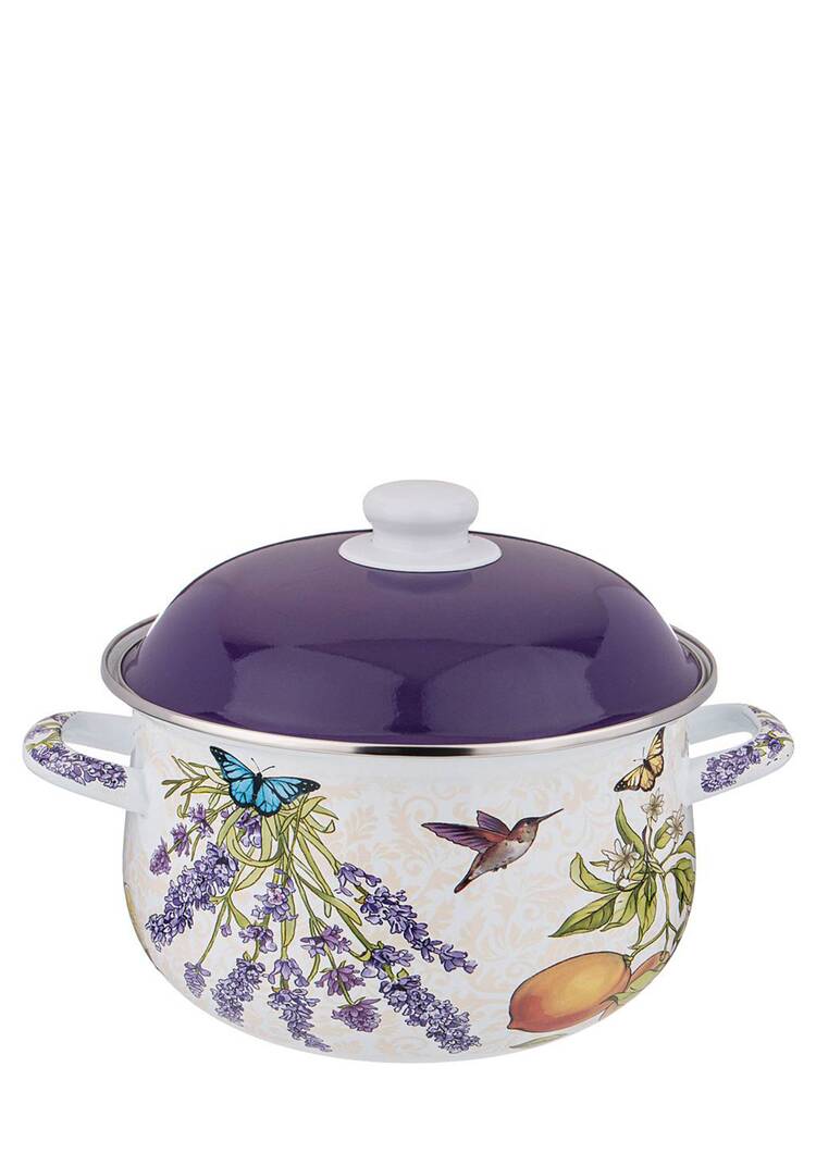 Эмалированная кастрюля с крышкой шир.  750, рис. 7