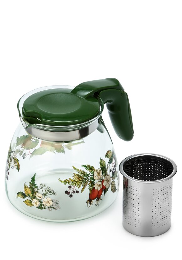 Заварочный стеклянный чайник с фильтром шир.  580, рис. 40