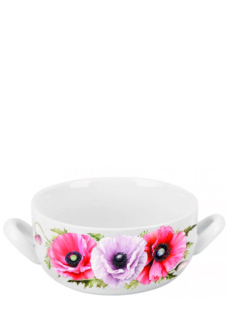 Набор фарфоровых бульонниц с ложками, 4 шт. шир.  750, рис. 10