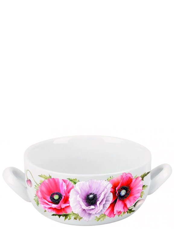 Набор фарфоровых бульонниц с ложками, 4 шт. шир.  580, рис. 10