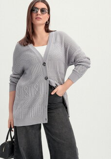 Кардиган с эклектичным узором