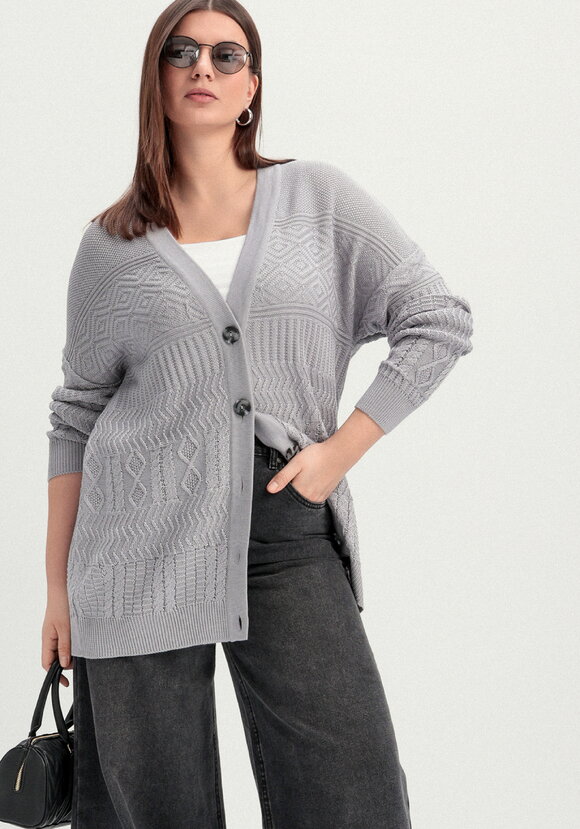 Кардиган с эклектичным узором шир.  580, рис. 16