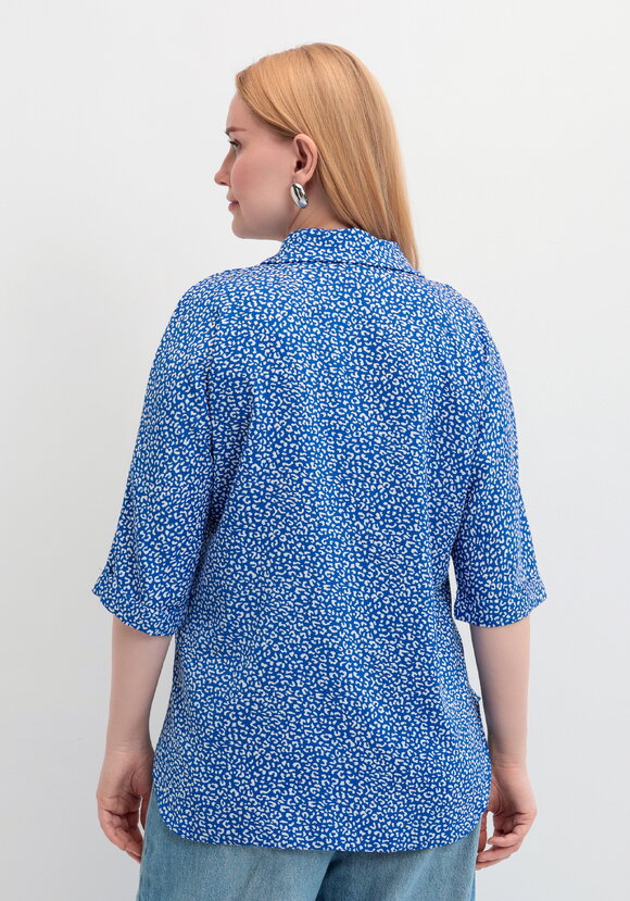 Рубашка свободная на пуговицах шир.  580, рис. 9