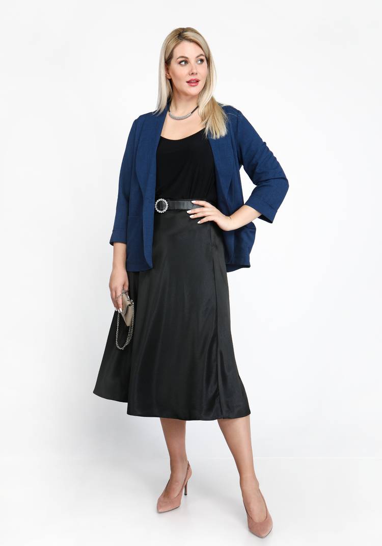 Жакет классический однобортный шир.  750, рис. 28